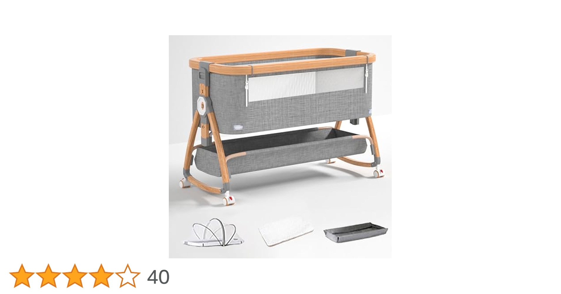 Amazon.co.jp: 新型 5IN1 ベビーベッド 折畳み可能 高さ6段調節